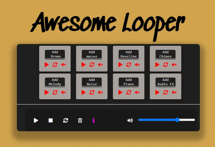 JavaScript Audio Looper