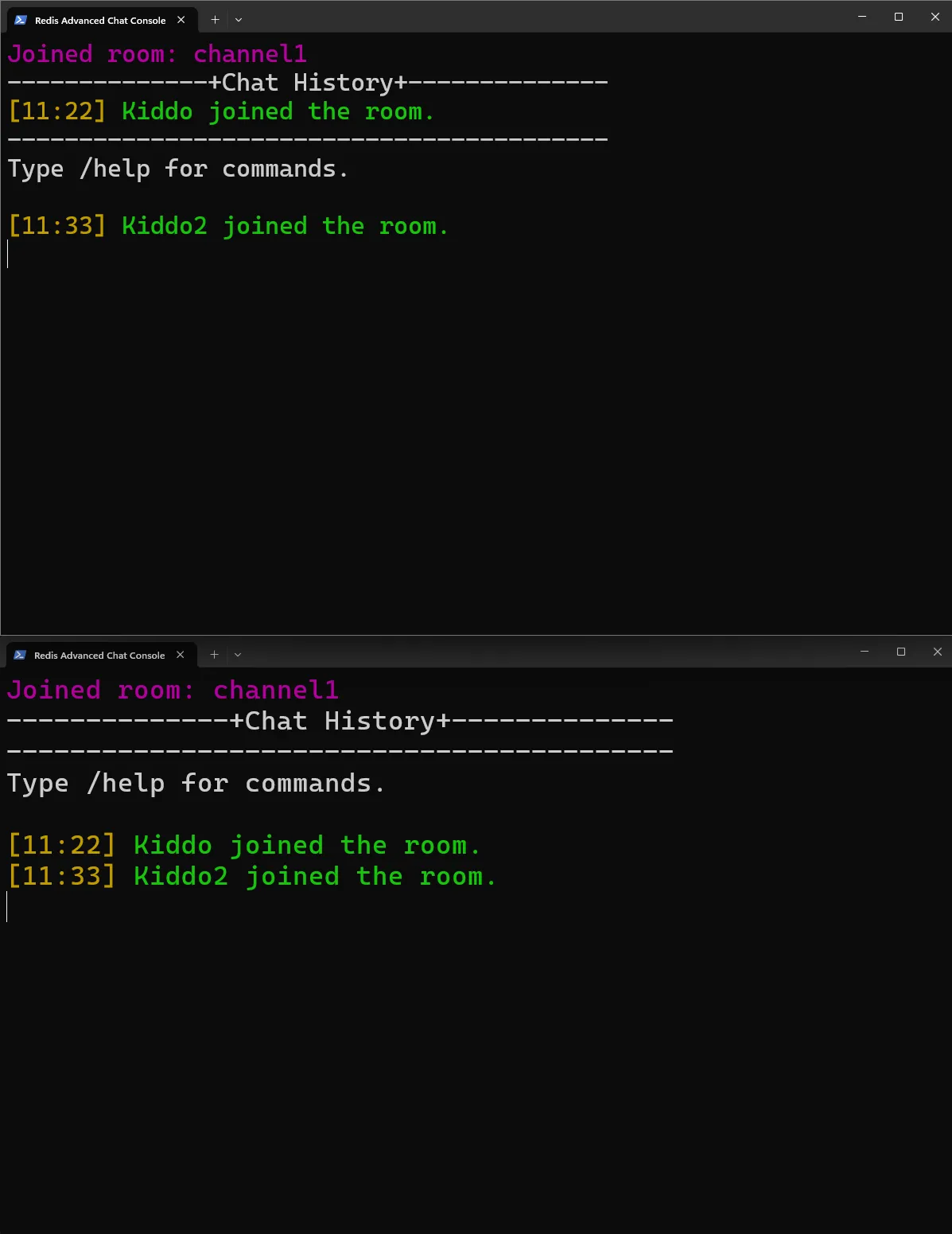 Redis Chat Console