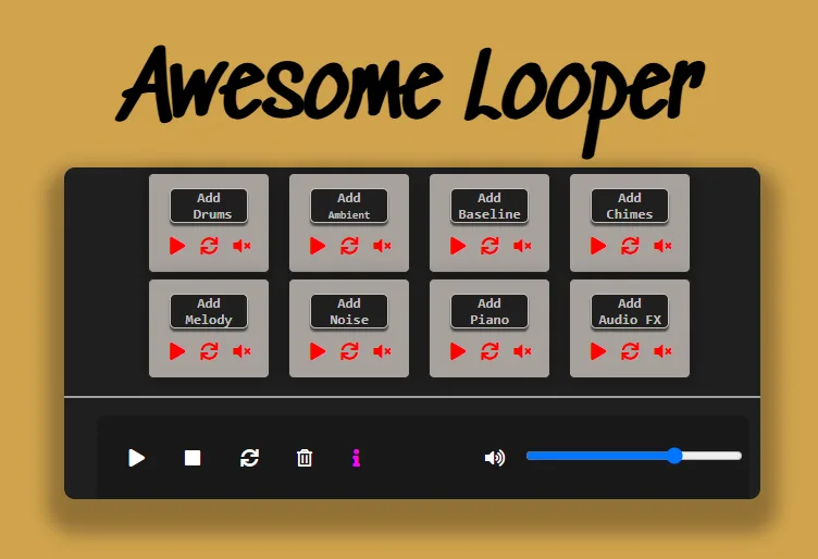 JavaScript Audio Looper