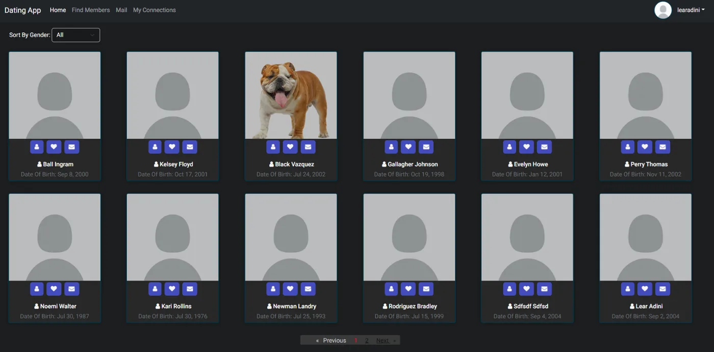 MEAN Stack CRUD Dating App