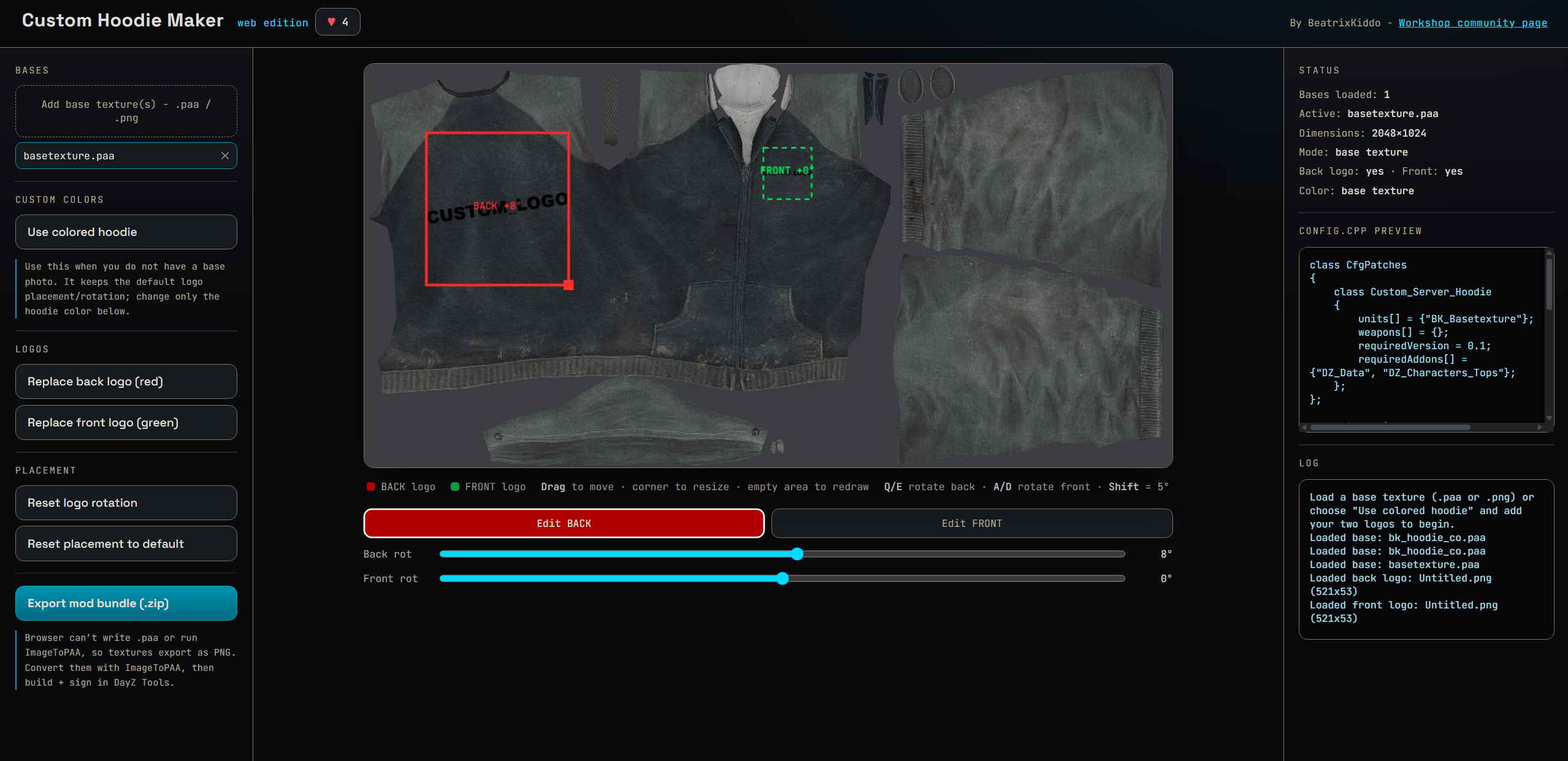 DayZ Custom Hoodie Maker