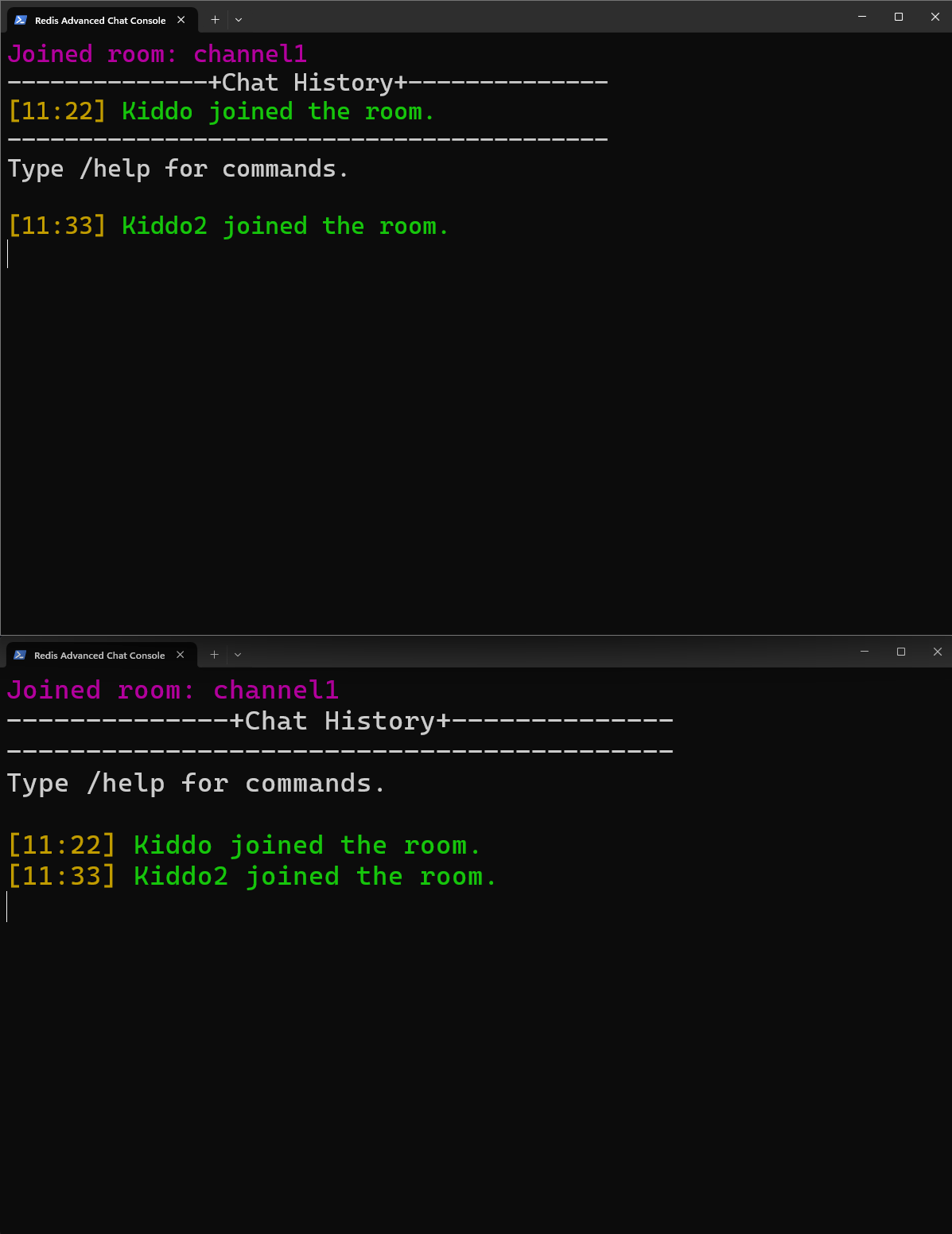 Redis Chat Console
