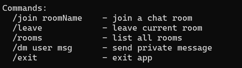 Redis Chat Console